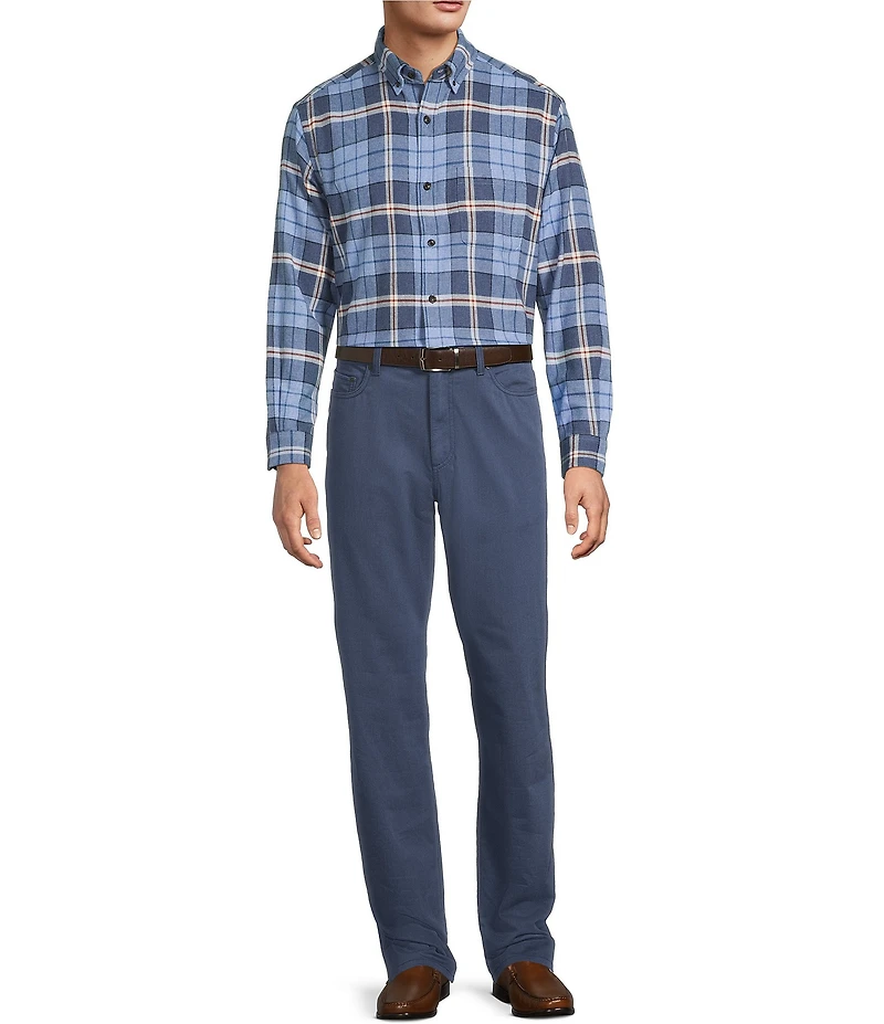 Roundtree & Yorke Andrew Straight Fit 5-Pocket Pants