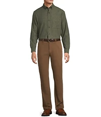 Roundtree & Yorke Andrew Straight Fit Textured Chino Pants