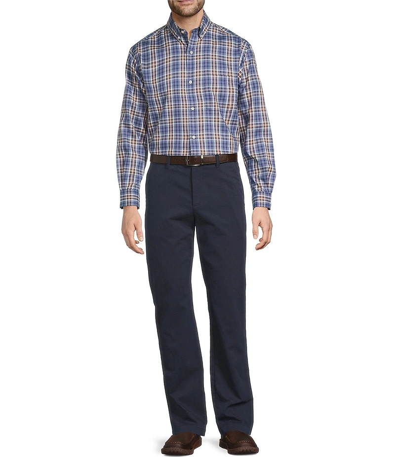 Roundtree & Yorke Andrew Straight Fit Textured Chino Pants