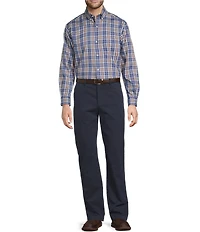 Roundtree & Yorke Andrew Straight Fit Textured Chino Pants