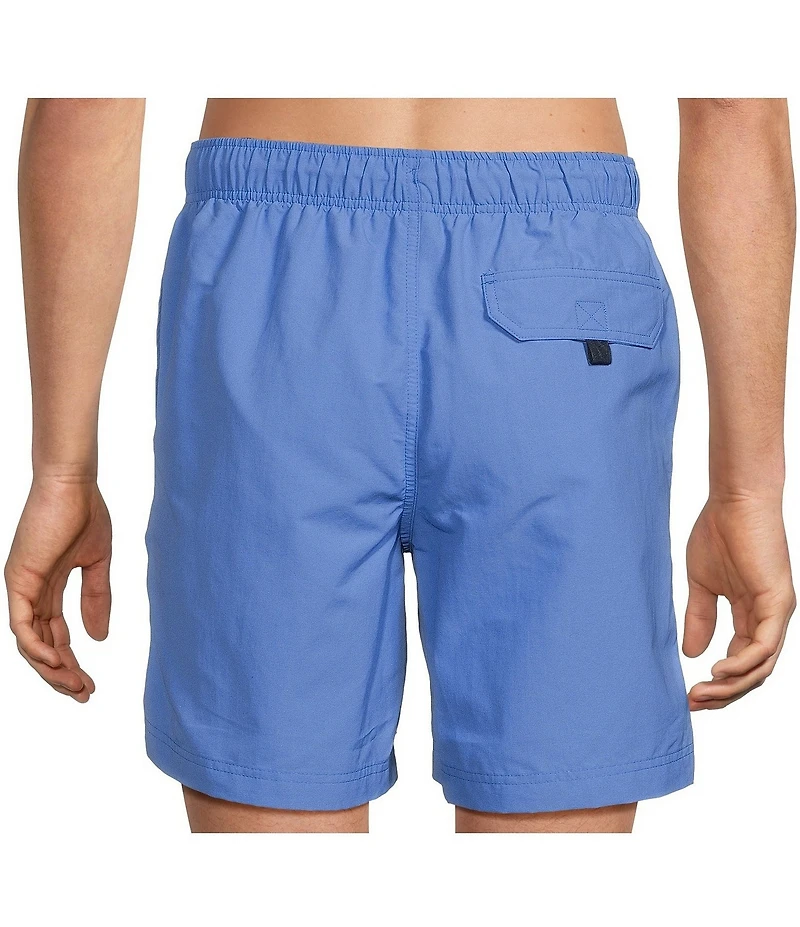 Roundtree & Yorke Aqua-Charter 7#double; Solid Swim Trunks
