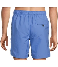 Roundtree & Yorke Aqua-Charter 7#double; Solid Swim Trunks