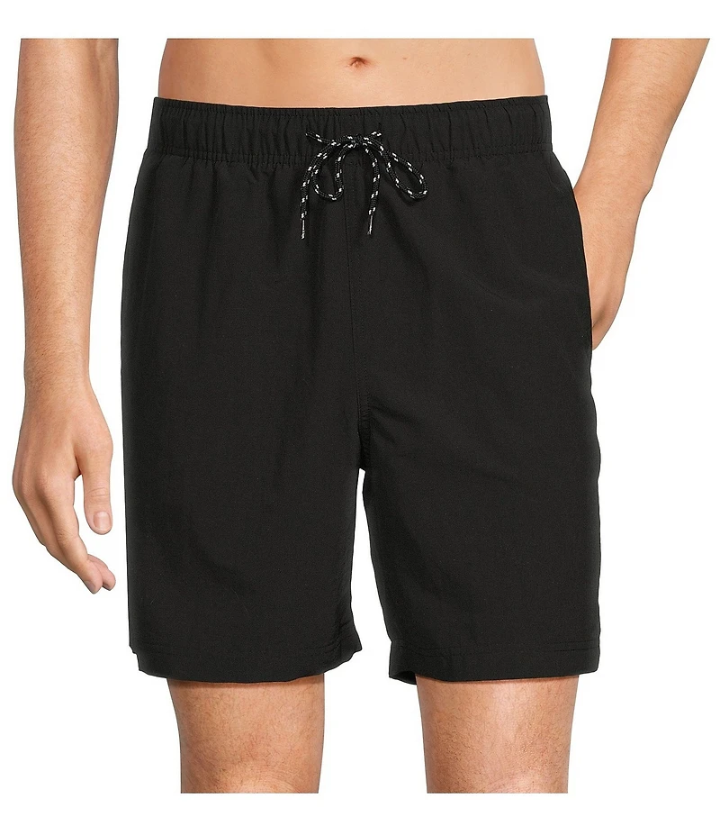 Roundtree & Yorke Aqua-Charter 7#double; Solid Swim Trunks