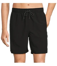 Roundtree & Yorke Aqua-Charter 7#double; Solid Swim Trunks