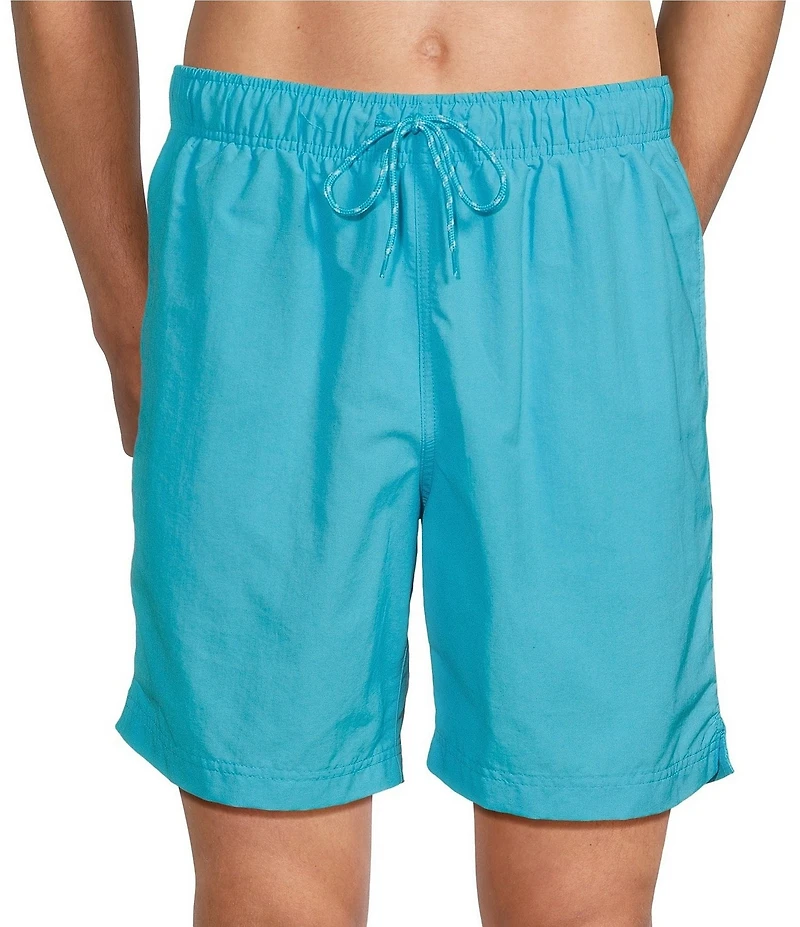 Roundtree & Yorke Aqua-Charter 7#double; Solid Swim Trunks