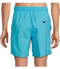 Roundtree & Yorke Aqua-Charter 7#double; Solid Swim Trunks