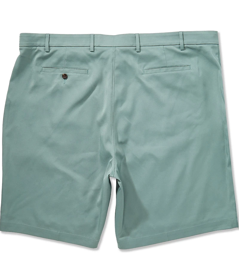 Roundtree & Yorke Big & Tall 9#double; and 11#double; Inseam Solid Performance Shorts