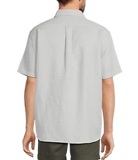 Roundtree & Yorke Big & Tall Short Sleeve Textured Solid Sport Shirt