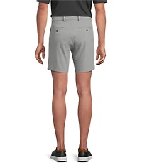 Roundtree & Yorke Big & Tall 7#double; Flat Front Heather Performance Shorts