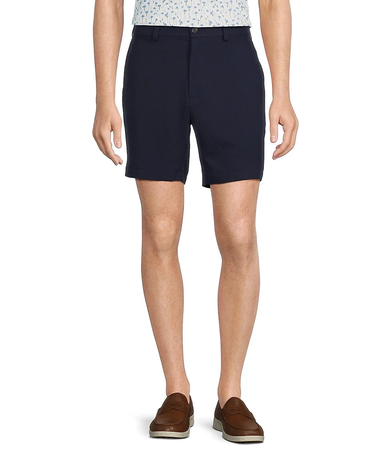 Roundtree & Yorke Big & Tall 9#double; Flat Front Performance Shorts