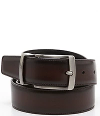 Roundtree & Yorke Big & Tall Burnished Edge Reversible Belt