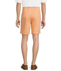 Roundtree & Yorke Big & Tall Flat Front Washed Chino 9-11#double; Inseam Shorts