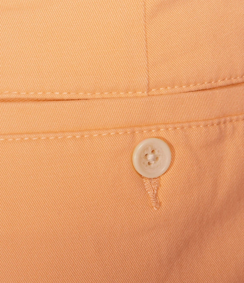 Roundtree & Yorke Big & Tall Flat Front Washed Chino 9-11#double; Inseam Shorts