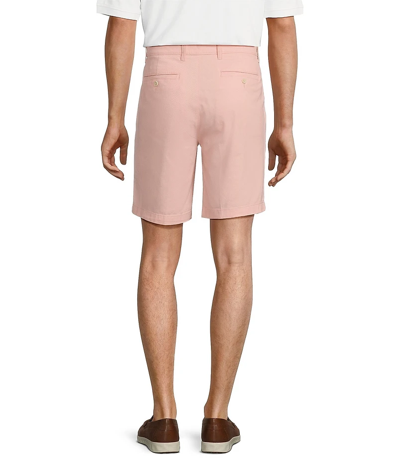 Roundtree & Yorke Big & Tall Flat Front Washed Chino 9-11#double; Inseam Shorts