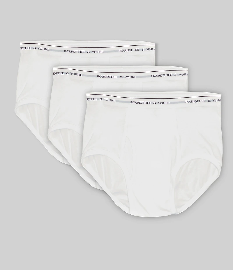 Roundtree & Yorke Big & Tall Full-Cut Briefs 3-Pack