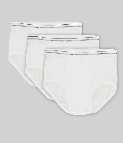 Roundtree & Yorke Big & Tall Full-Cut Briefs 3-Pack