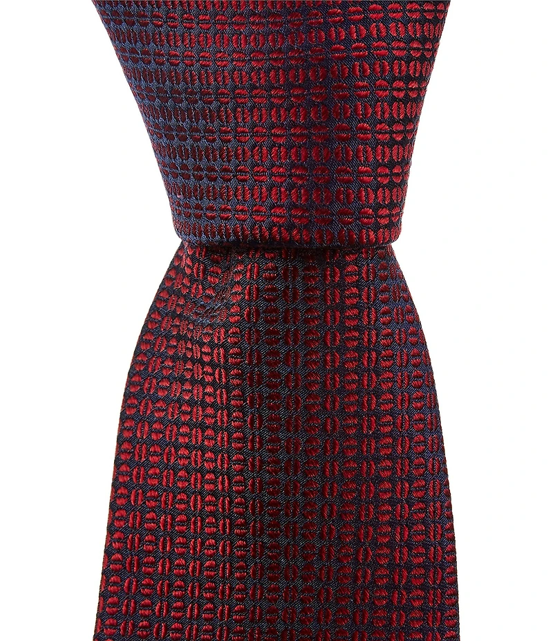 Roundtree & Yorke Big & Tall Kodi Faux Knit Solid Silk 3 1/8#double; Tie