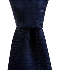 Roundtree & Yorke Big & Tall Kodi Faux Knit Solid Silk 3 1/8#double; Tie