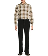 Roundtree & Yorke Big & Tall Long Sleeve Large Plaid Portuguese Flannel Sport Shirt