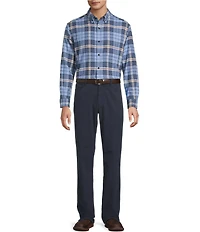 Roundtree & Yorke Big & Tall Long Sleeve Large Plaid Portuguese Flannel Sport Shirt