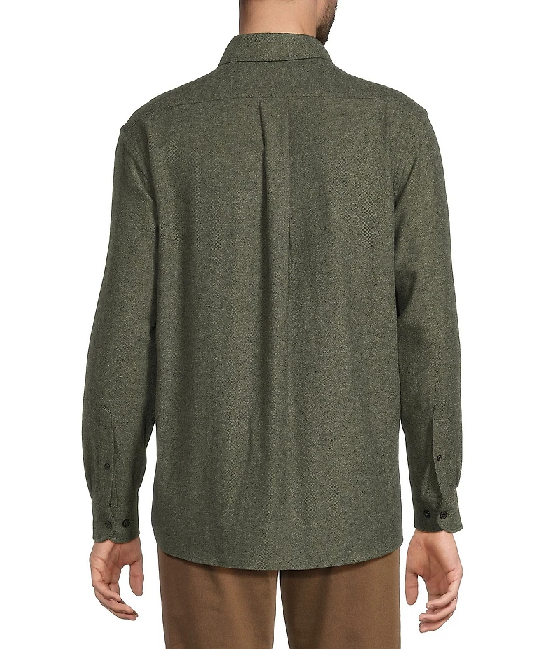 Roundtree & Yorke Big & Tall Long Sleeve Solid Portuguese Flannel Sport Shirt