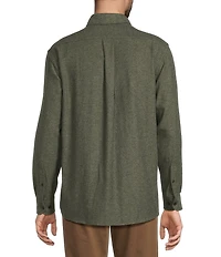 Roundtree & Yorke Big & Tall Long Sleeve Solid Portuguese Flannel Sport Shirt