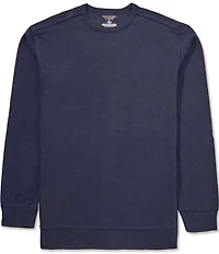 Roundtree & Yorke Big & Tall Long Sleeve Waffle Knit Sleep Shirt
