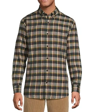 Roundtree & Yorke Big & Tall Medium Plaid Long Sleeve Portuguese Flannel Sport Shirt