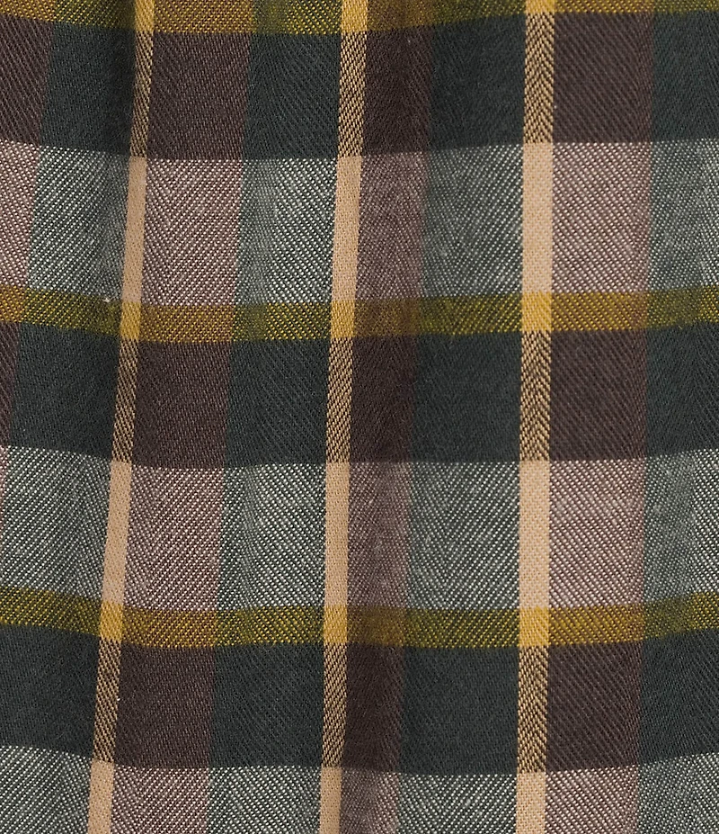 Roundtree & Yorke Big & Tall Medium Plaid Long Sleeve Portuguese Flannel Sport Shirt