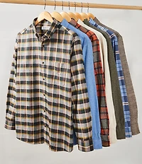 Roundtree & Yorke Big & Tall Medium Plaid Long Sleeve Portuguese Flannel Sport Shirt