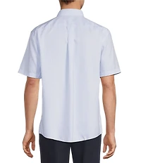 Roundtree & Yorke Big & Tall Non-Iron Short Sleeve Solid Dobby Sport Shirt