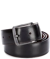 Roundtree & Yorke Big & Tall Old Luggage Reversible Leather Belt