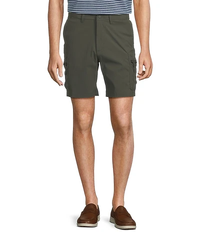 Roundtree & Yorke Big & Tall Performance Classic Fit Flat Front 11#double; Cargo Shorts