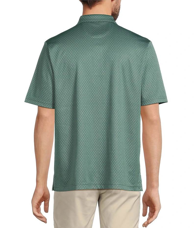 Roundtree & Yorke Big & Tall Performance Diamond Jacquard Polo Shirt