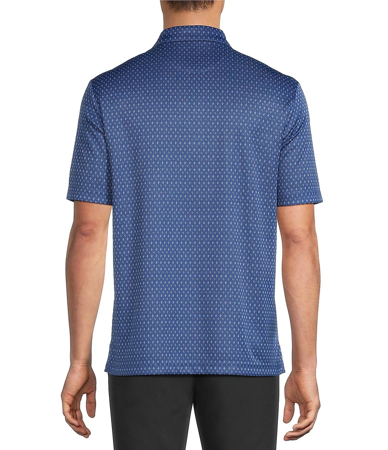 Roundtree & Yorke Big & Tall Performance Geometric Dot Short Sleeve Polo Shirt