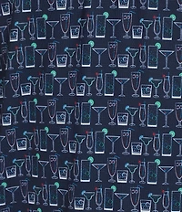 Roundtree & Yorke Big & Tall Performance Short Sleeve Drink Print Polo