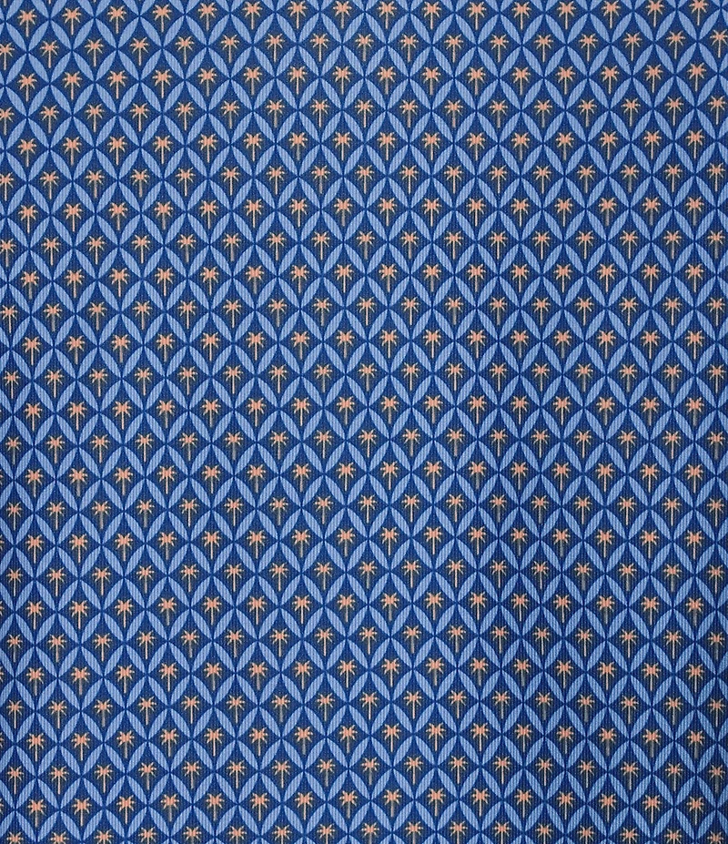 Roundtree & Yorke Big & Tall Performance Short Sleeve Geo Print Polo Shirt