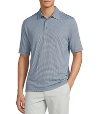 Roundtree & Yorke Big & Tall Performance Short Sleeve Gingham Polo Shirt