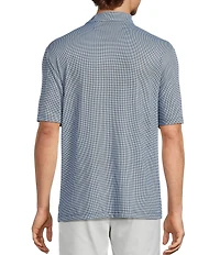 Roundtree & Yorke Big & Tall Performance Short Sleeve Gingham Polo Shirt