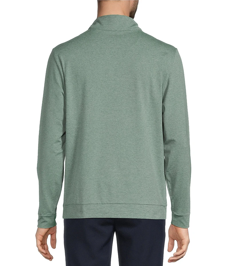 Roundtree & Yorke Big & Tall Performance Solid Quarter Zip Pullover