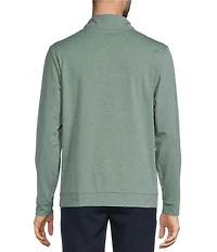 Roundtree & Yorke Big & Tall Performance Solid Quarter Zip Pullover
