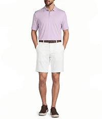 Roundtree & Yorke Big & Tall Performance Square Pattern Short Sleeve Polo Shirt