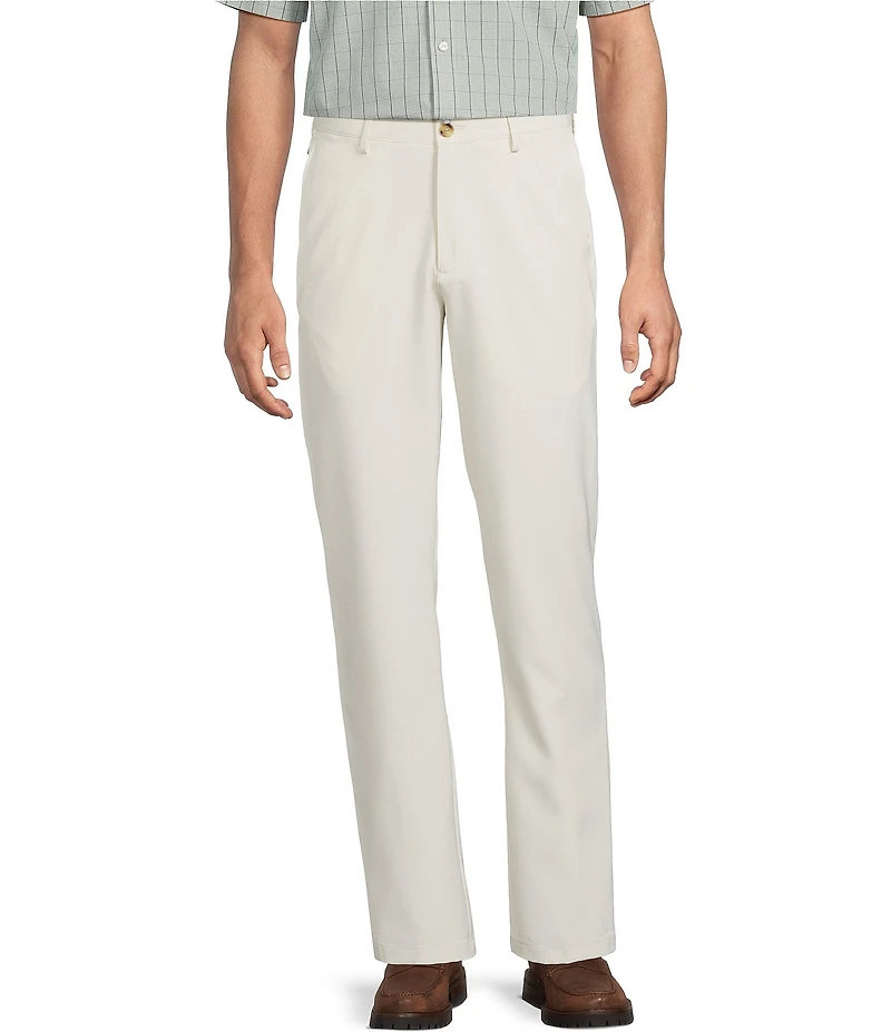 Roundtree & Yorke Big & Tall Performance Stewart Flat Front Classic Fit Performance Pants