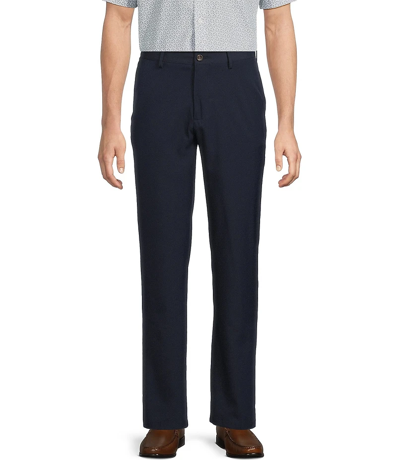 Roundtree & Yorke Big & Tall Performance Stewart Flat Front Classic Fit Performance Pants