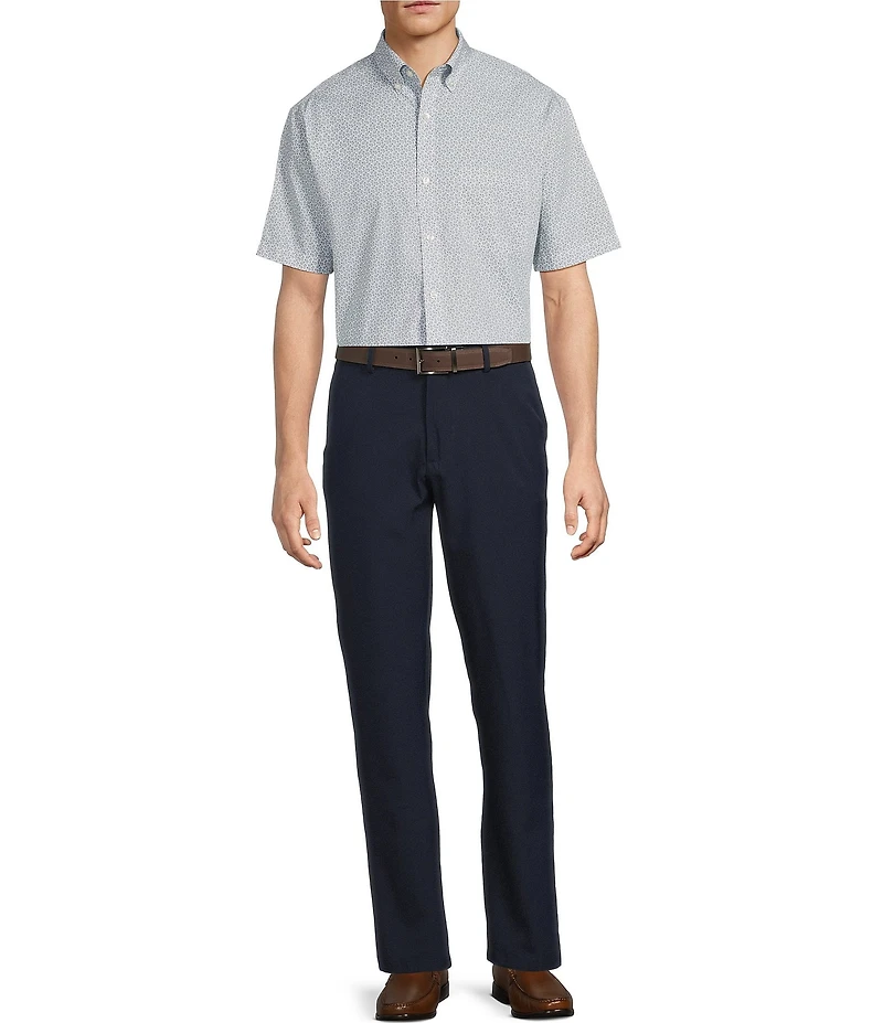 Roundtree & Yorke Big & Tall Performance Stewart Flat Front Classic Fit Performance Pants