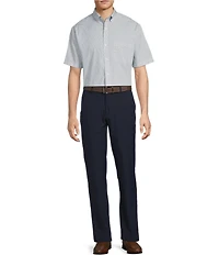 Roundtree & Yorke Big & Tall Performance Stewart Flat Front Classic Fit Performance Pants