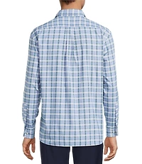 Roundtree & Yorke Big & Tall Performance The Traveler Medium Plaid Sport Shirt