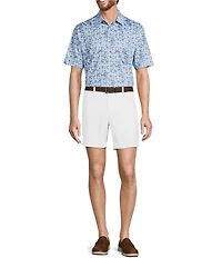 Roundtree & Yorke Big & Tall Performance Triangle Printed Polo Shirt