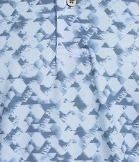 Roundtree & Yorke Big & Tall Performance Triangle Printed Polo Shirt