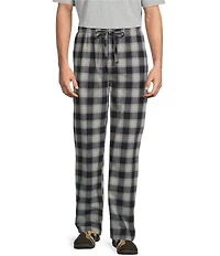 Roundtree & Yorke Big & Tall Plaid Flannel Sleep Pants